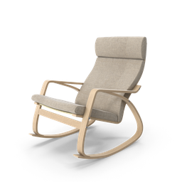 [HHF-003] Rocking Chair Brown